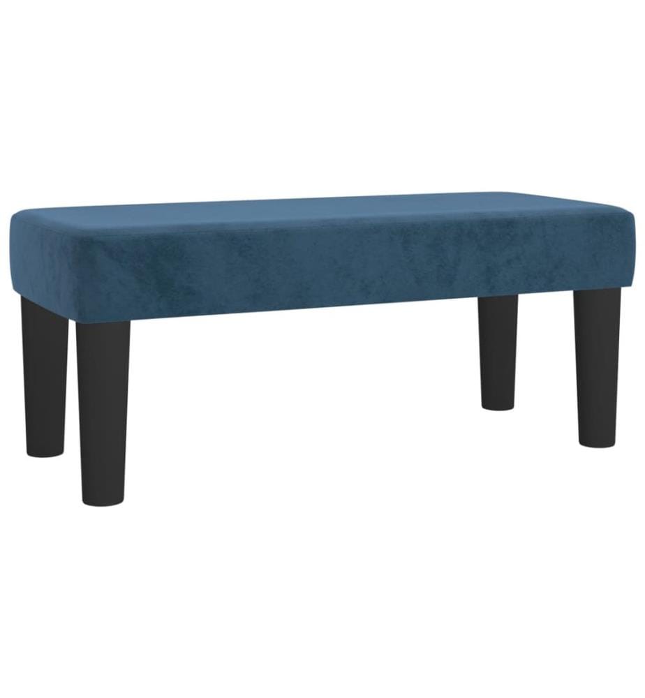 Sitzbank Dunkelblau 70x30x30 cm Samt