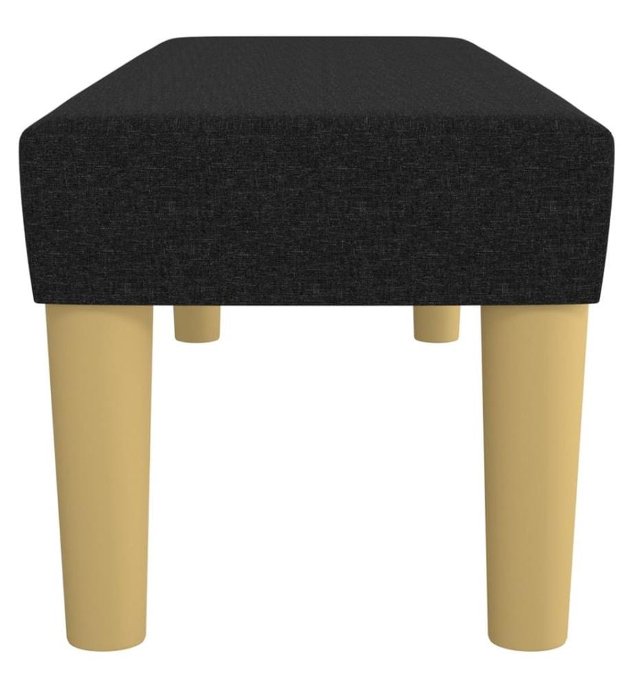 Sitzbank Schwarz 100x30x30 cm Stoff