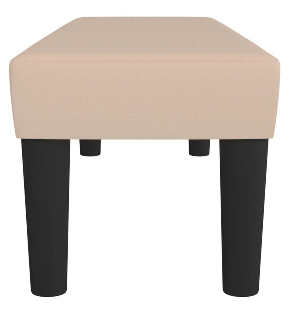 Sitzbank Cappuccino-Braun 100x30x30 cm Kunstleder