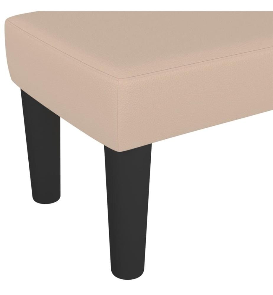 Sitzbank Cappuccino-Braun 100x30x30 cm Kunstleder