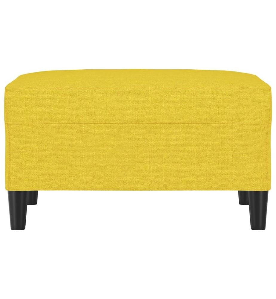 Fusshocker Hellgelb 70x55x41 cm Stoff