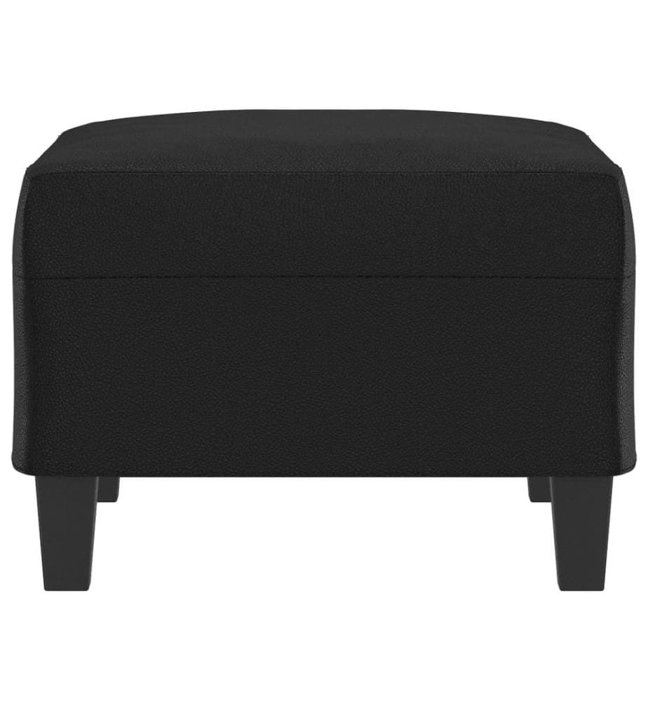 Fusshocker Schwarz 70x55x41 cm Kunstleder