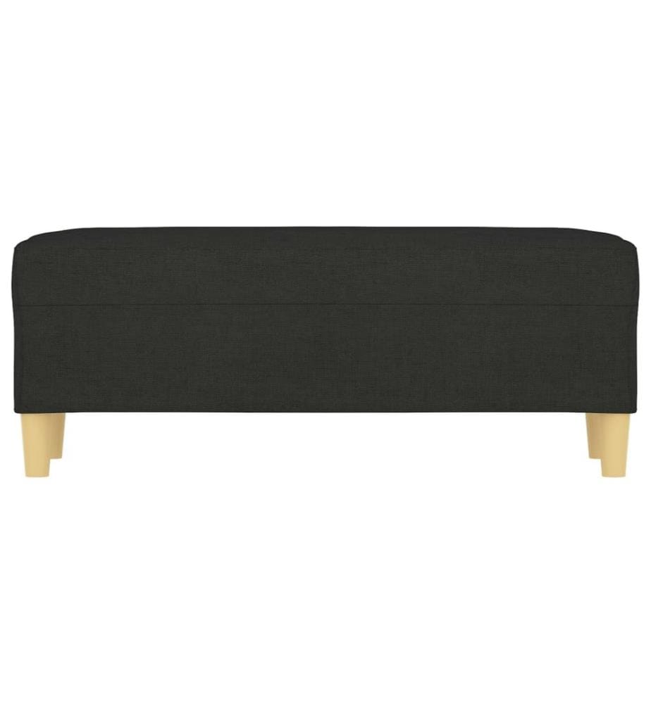Sitzbank Schwarz 100x35x41 cm Stoff