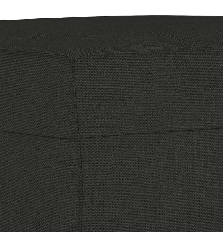 Sitzbank Schwarz 100x35x41 cm Stoff