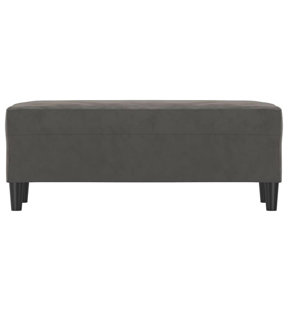 Sitzbank Dunkelgrau 100x35x41 cm Samt
