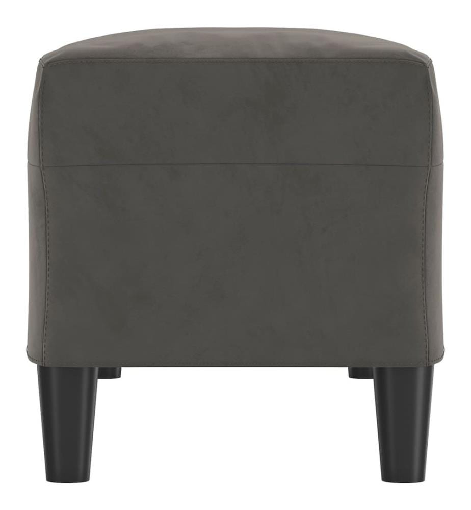 Sitzbank Dunkelgrau 100x35x41 cm Samt