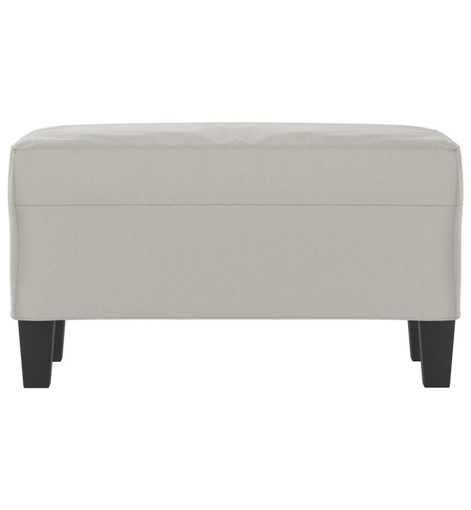 Sitzbank Hellgrau 70x35x41 cm Mikrofasergewebe