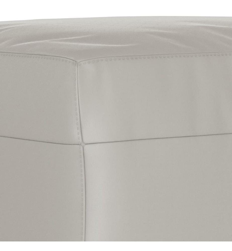 Sitzbank Hellgrau 70x35x41 cm Mikrofasergewebe
