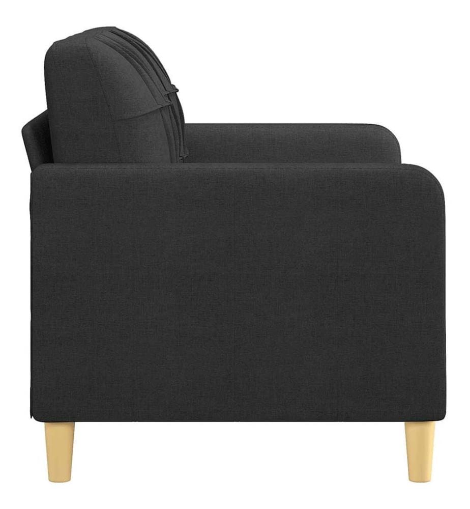 2-Sitzer-Sofa Schwarz 120 cm Stoff