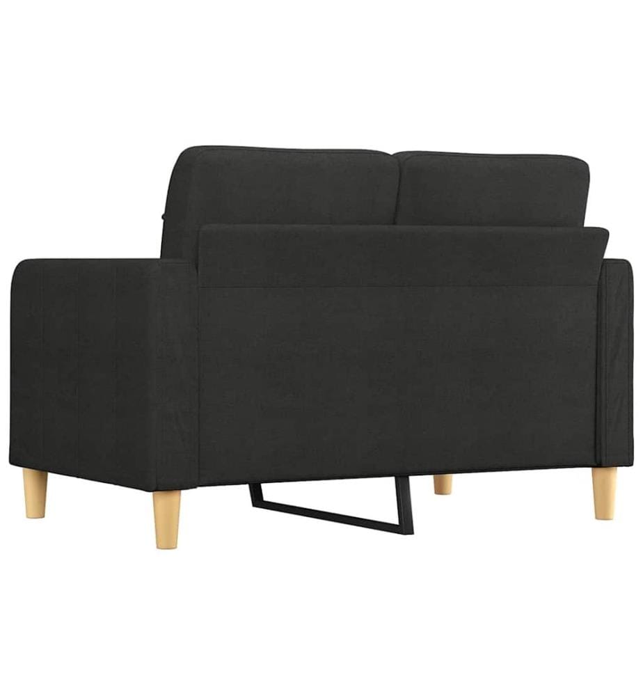 2-Sitzer-Sofa Schwarz 120 cm Stoff