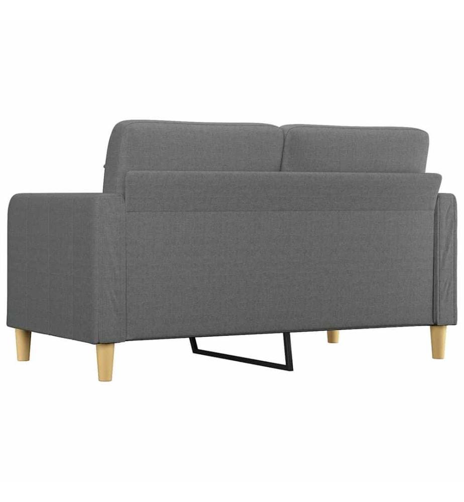 2-Sitzer-Sofa Dunkelgrau 140 cm Stoff