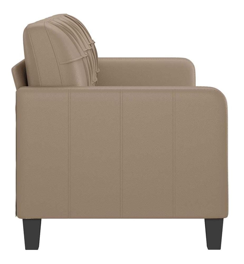 3-Sitzer-Sofa Cappuccino-Braun 180 cm Kunstleder