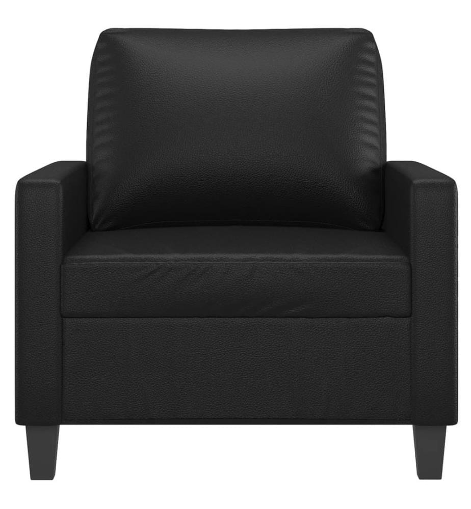 Sessel Schwarz 60 cm Kunstleder