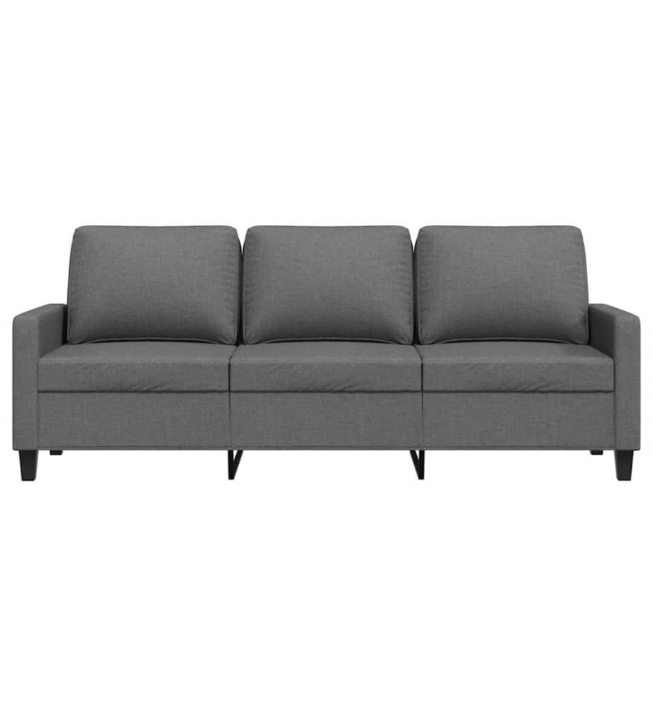 3-Sitzer-Sofa Dunkelgrau 180 cm Stoff