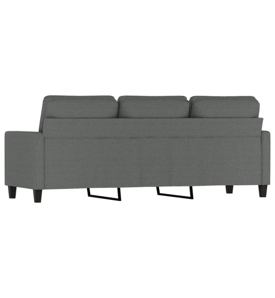 3-Sitzer-Sofa Dunkelgrau 180 cm Stoff