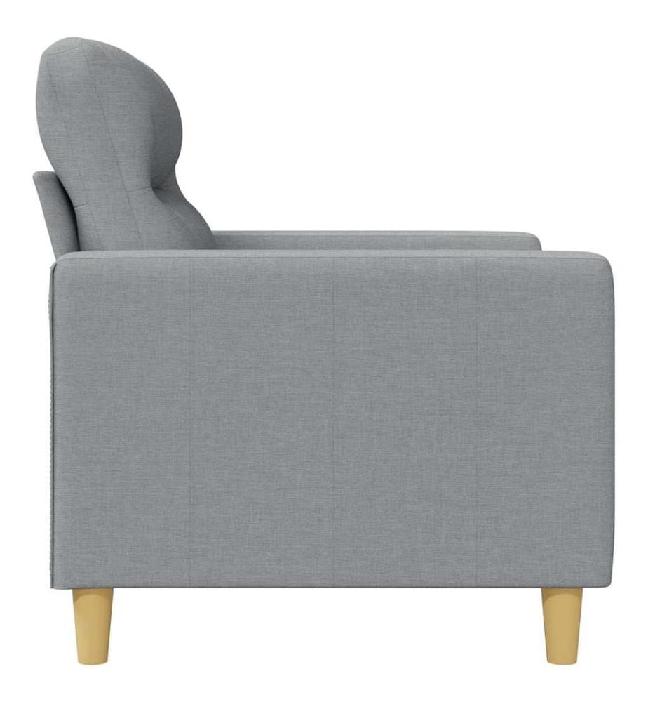 3-Sitzer-Sofa Hellgrau 180 cm Stoff