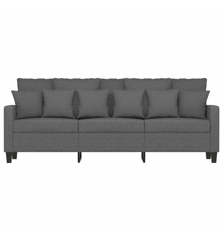 3-Sitzer-Sofa Dunkelgrau 180 cm Stoff