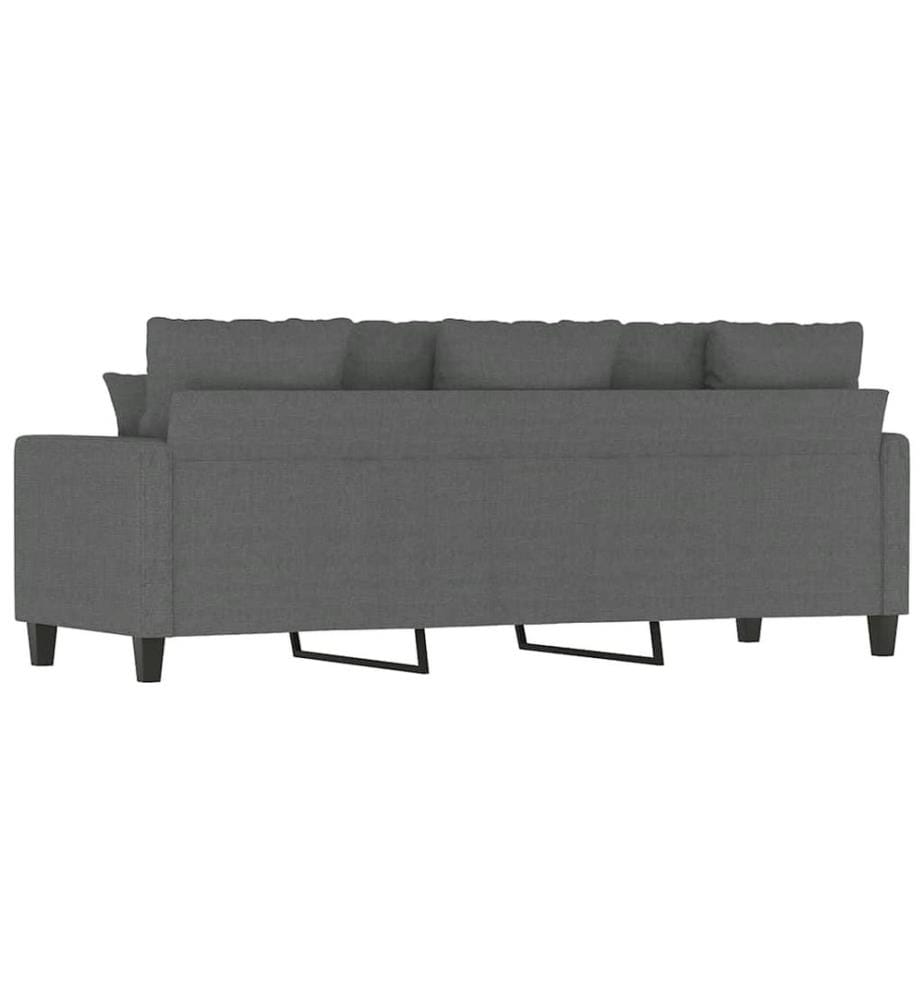 3-Sitzer-Sofa Dunkelgrau 180 cm Stoff