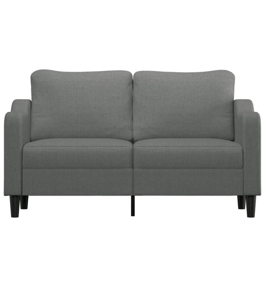 2-Sitzer-Sofa Dunkelgrau 140 cm Stoff