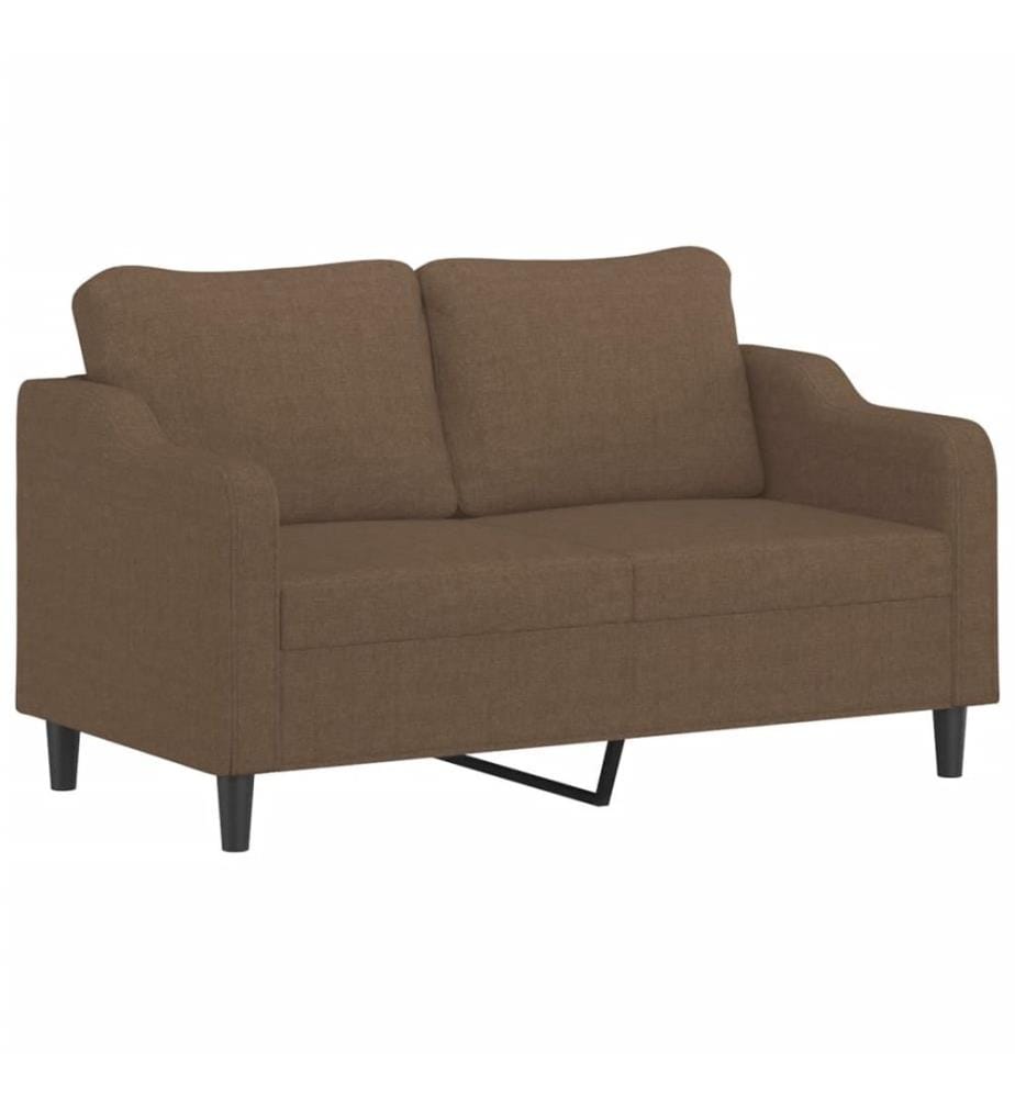 2-Sitzer-Sofa Braun 140 cm Stoff