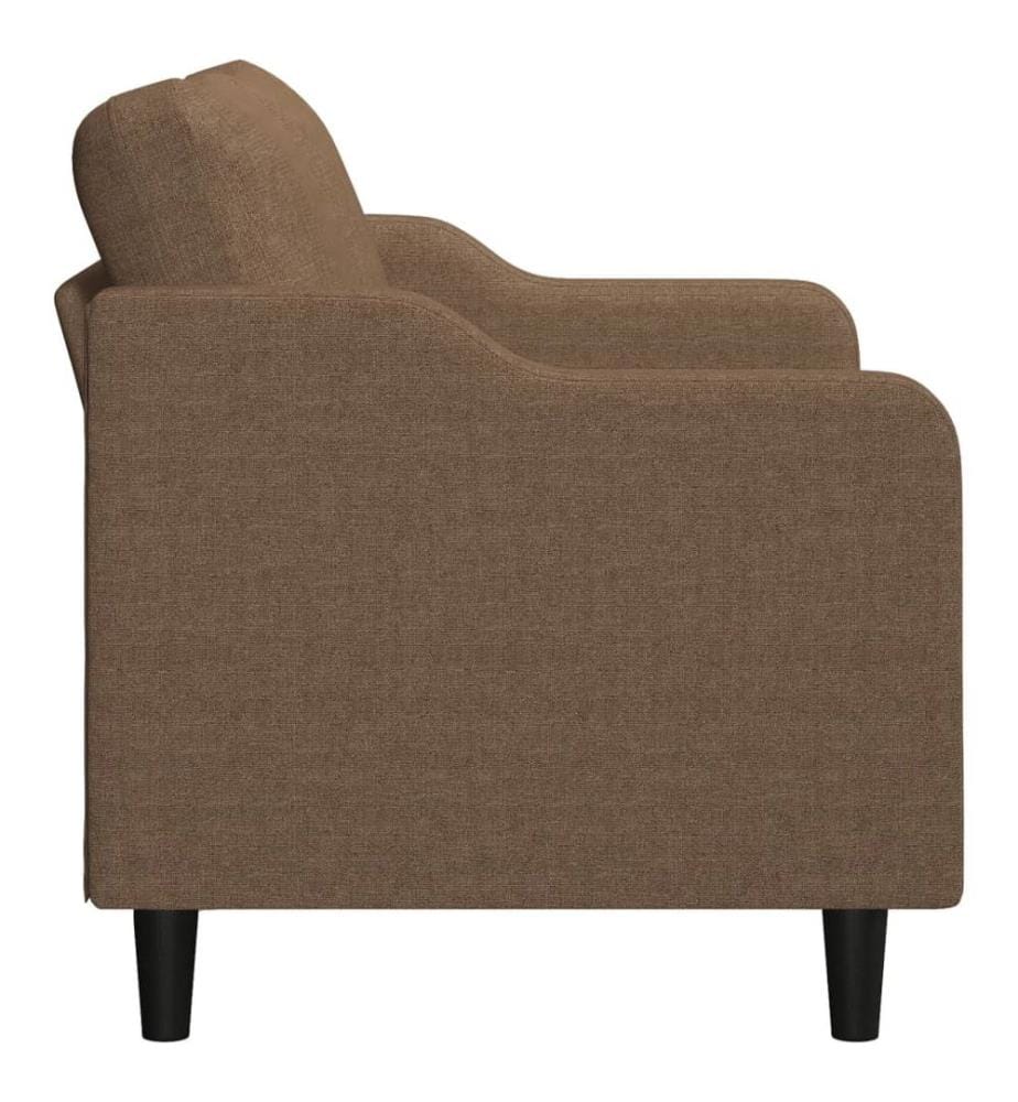 2-Sitzer-Sofa Braun 140 cm Stoff