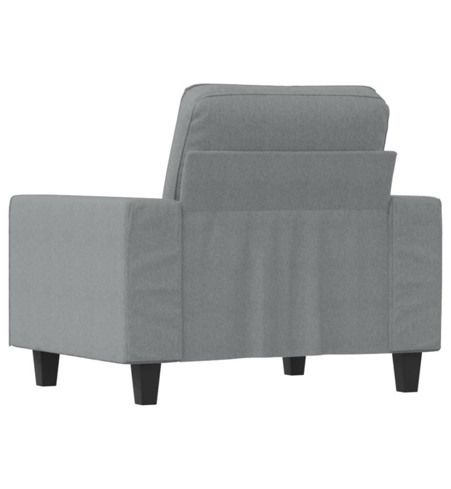 Sessel Hellgrau 60 cm Stoff
