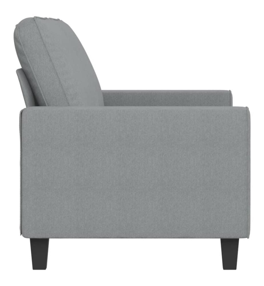 2-Sitzer-Sofa Hellgrau 140 cm Stoff