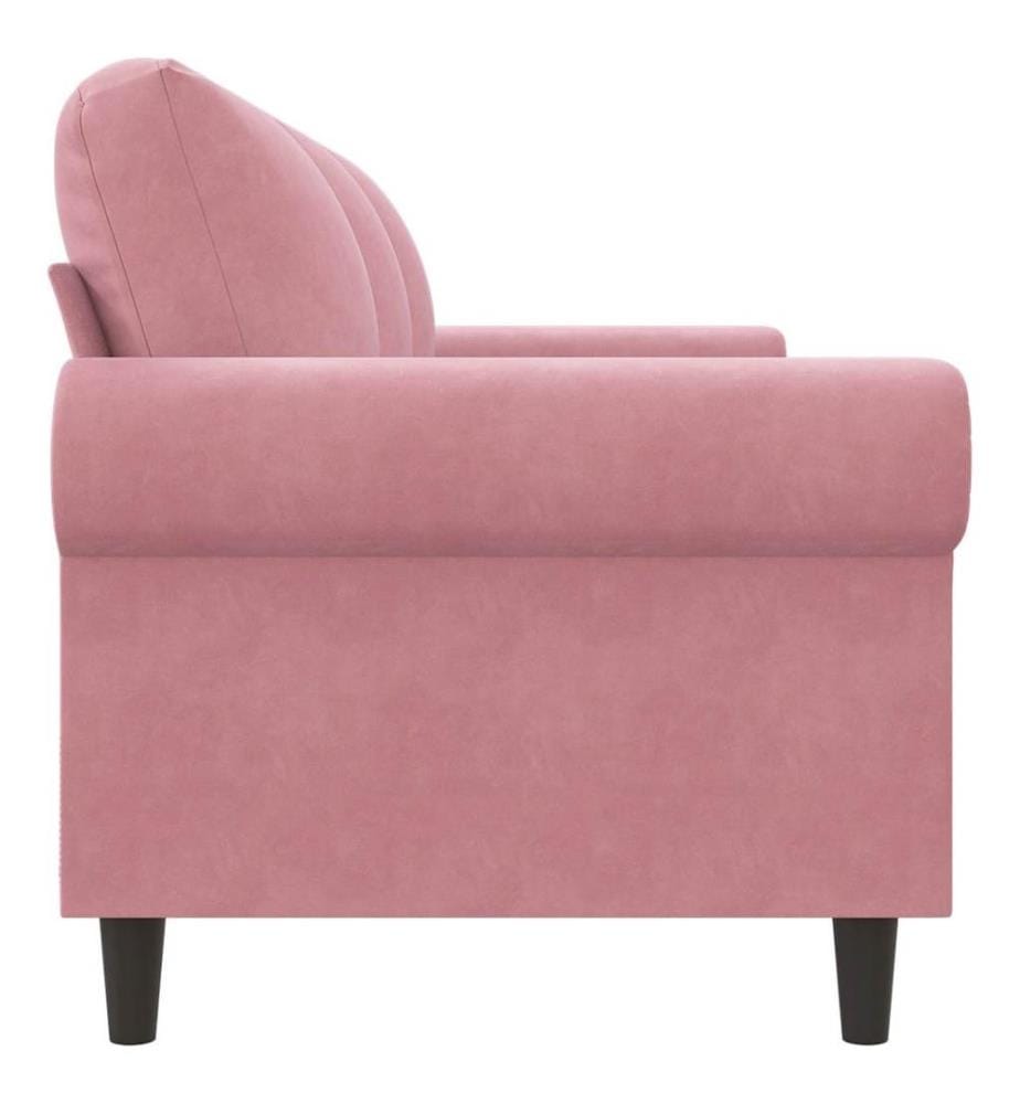 3-Sitzer-Sofa Rosa 180 cm Samt