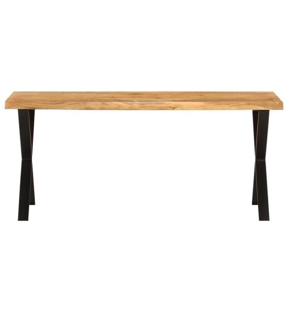 Bank Baumkante 105 cm Massivholz Akazie