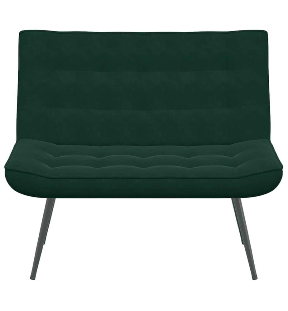 Sitzbank Dunkelgrün 110x74x84 cm Samt