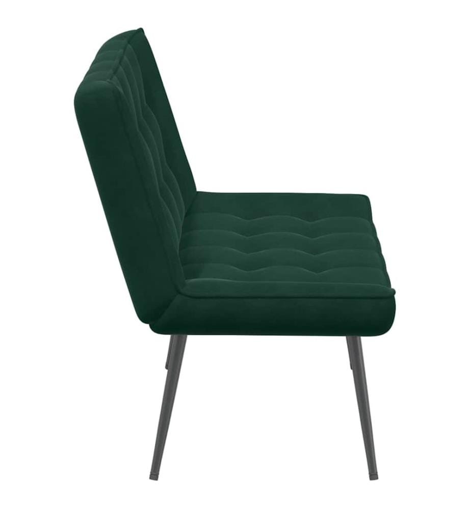 Sitzbank Dunkelgrün 110x74x84 cm Samt