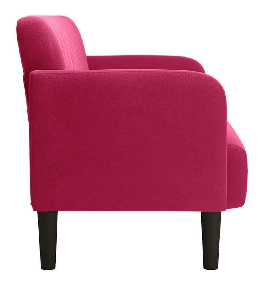 Zweisitzer-Sofa Weinrot 109 cm Samt