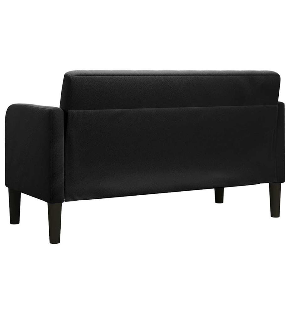 Zweisitzer-Sofa Schwarz 109 cm Samt