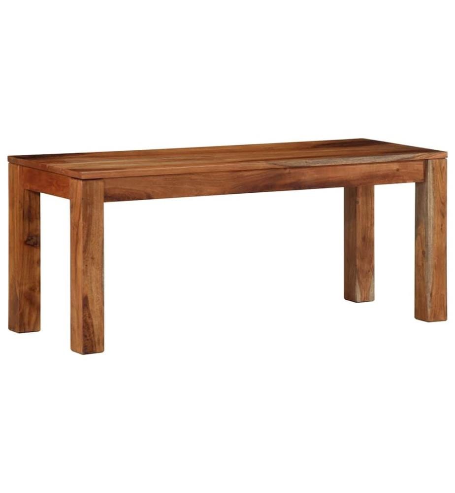 Bank 110 cm Massivholz Akazie