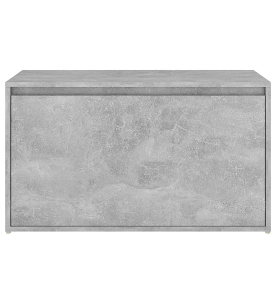 Banc d'entrée 80x40x45 cm Gris béton Bois d'ingénierie