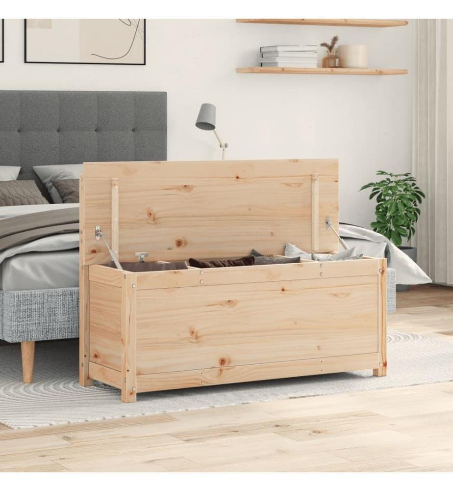 Sitzbank 110x41x76,5 cm Massivholz Kiefer