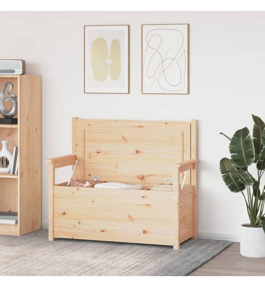 Sitzbank 112,5x51,5x96,5 cm Massivholz Kiefer
