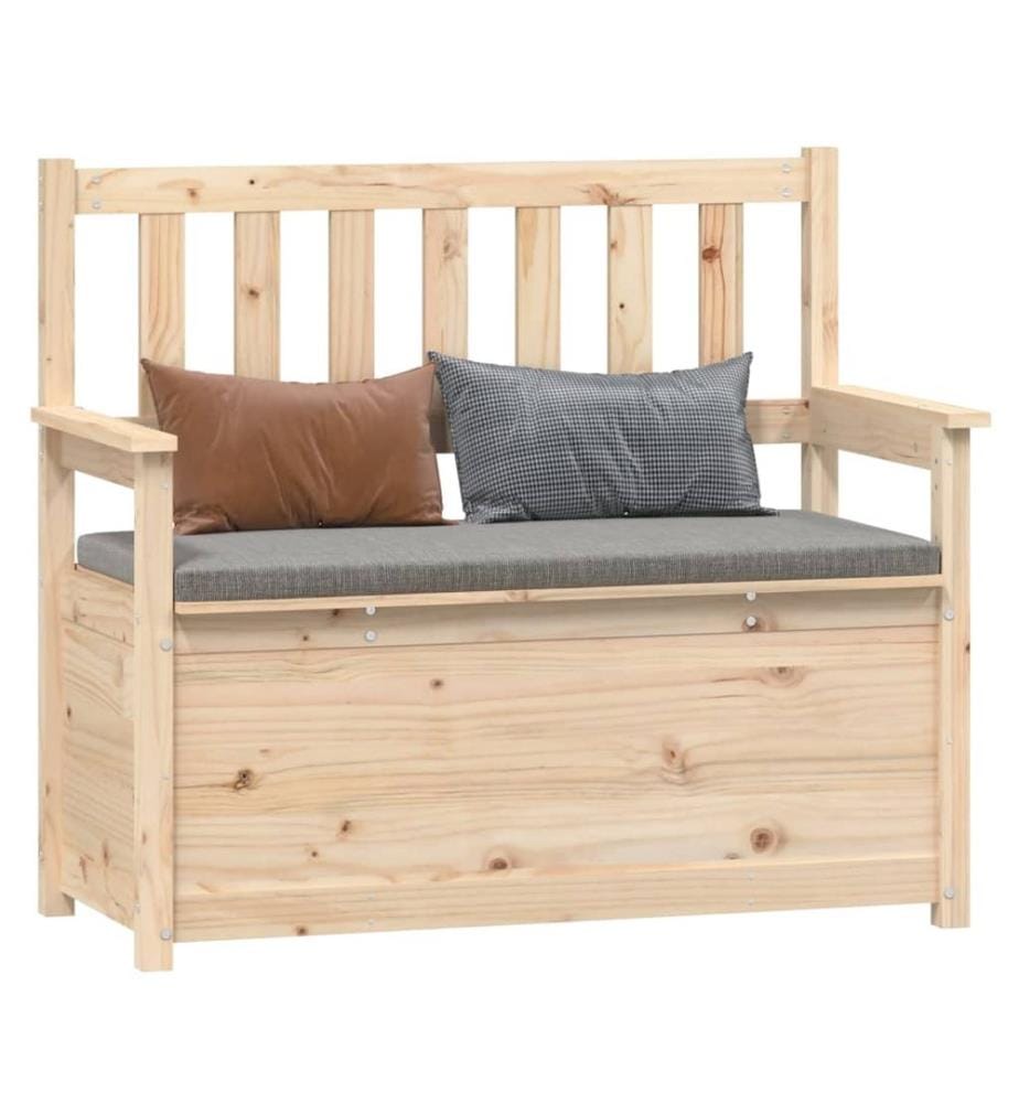 Sitzbank 112,5x51,5x96,5 cm Massivholz Kiefer
