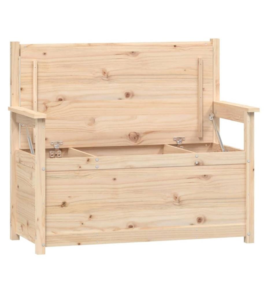 Sitzbank 112,5x51,5x96,5 cm Massivholz Kiefer