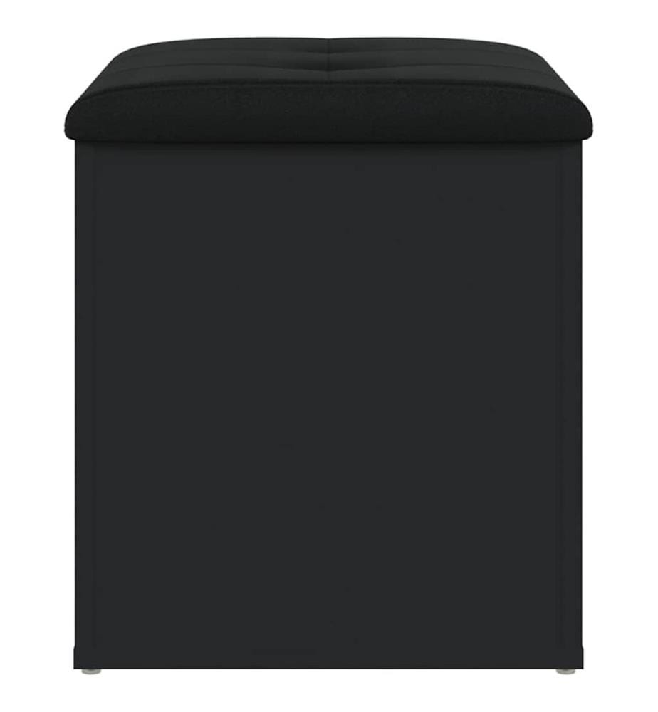 Sitzbank mit Stauraum Schwarz 42x42x45 cm Holzwerkstoff