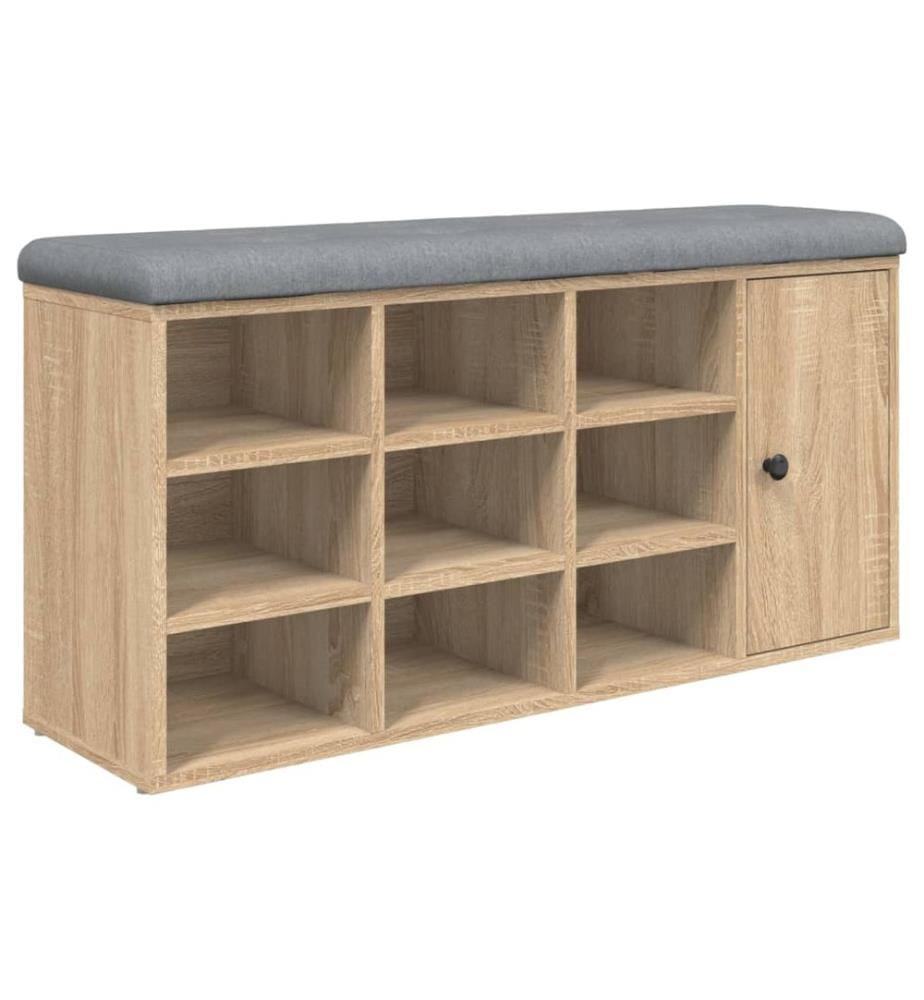 Schuhbank Sonoma-Eiche 102x32x50 cm Holzwerkstoff