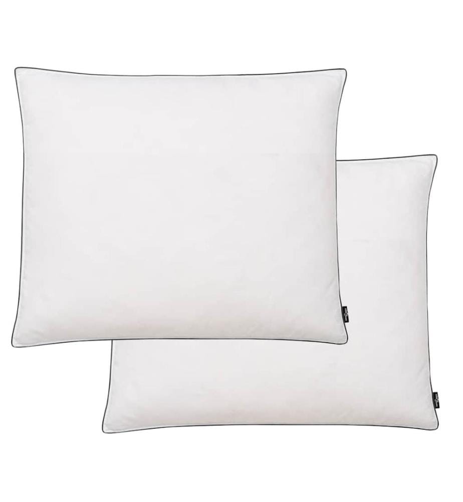 Kissen 2 Stk. Daunen-/Federfüllung Schwer 70x60 cm Weiss