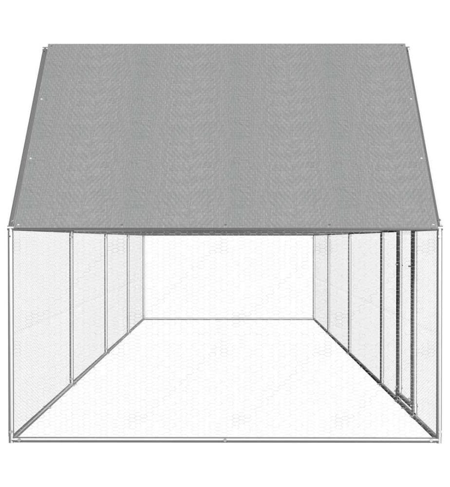Hühnerstall 8x2x2 m Verzinkter Stahl