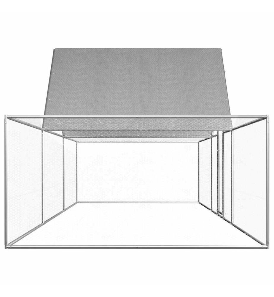 Hühnerstall 6x2x2 m Verzinkter Stahl