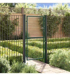 Portail de clôture acier 100x175 cm vert