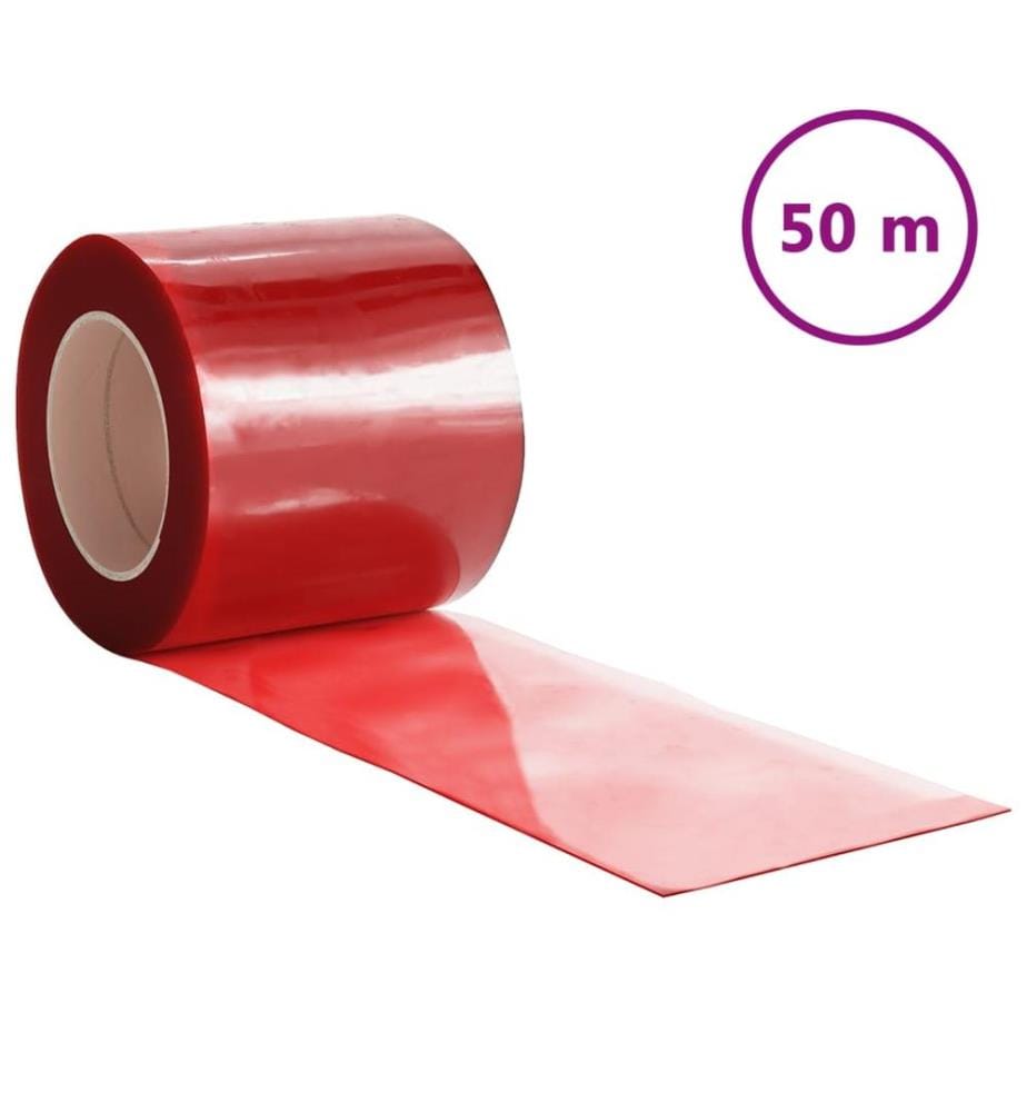 Türvorhang Rot 200x1,6 mm 50 m PVC