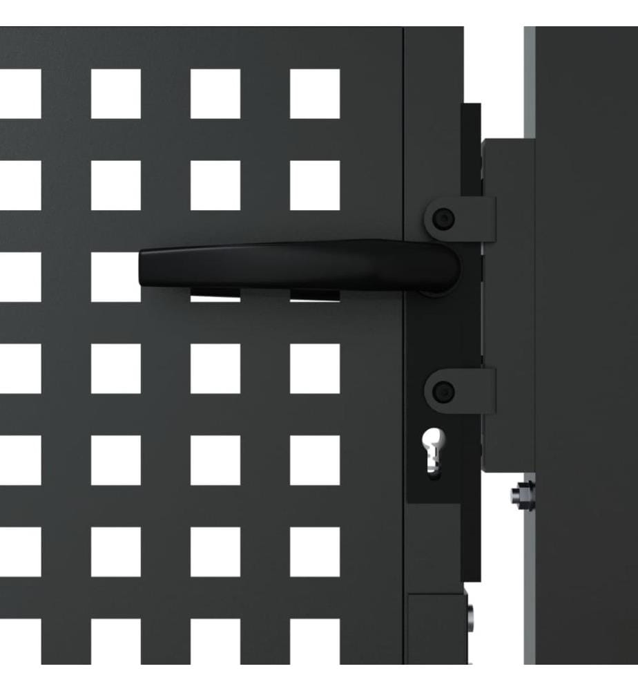 Gartentor Anthrazit 105x75 cm Stahl