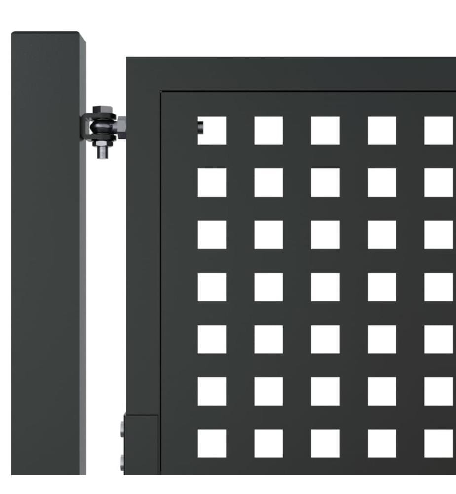 Gartentor Anthrazit 105x75 cm Stahl