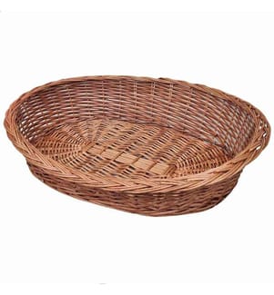 Hundebett aus Weide Natur 90 cm