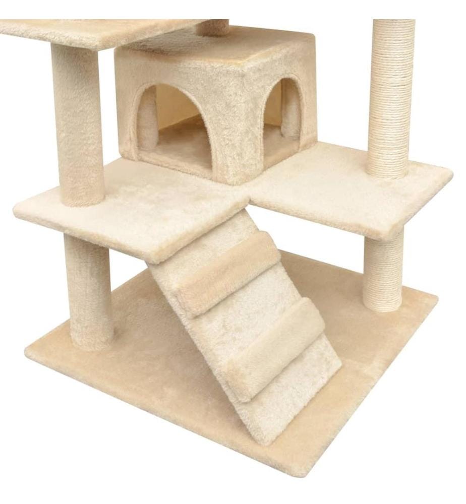 Katzen-Kratzbaum Sisal 125 cm Beige